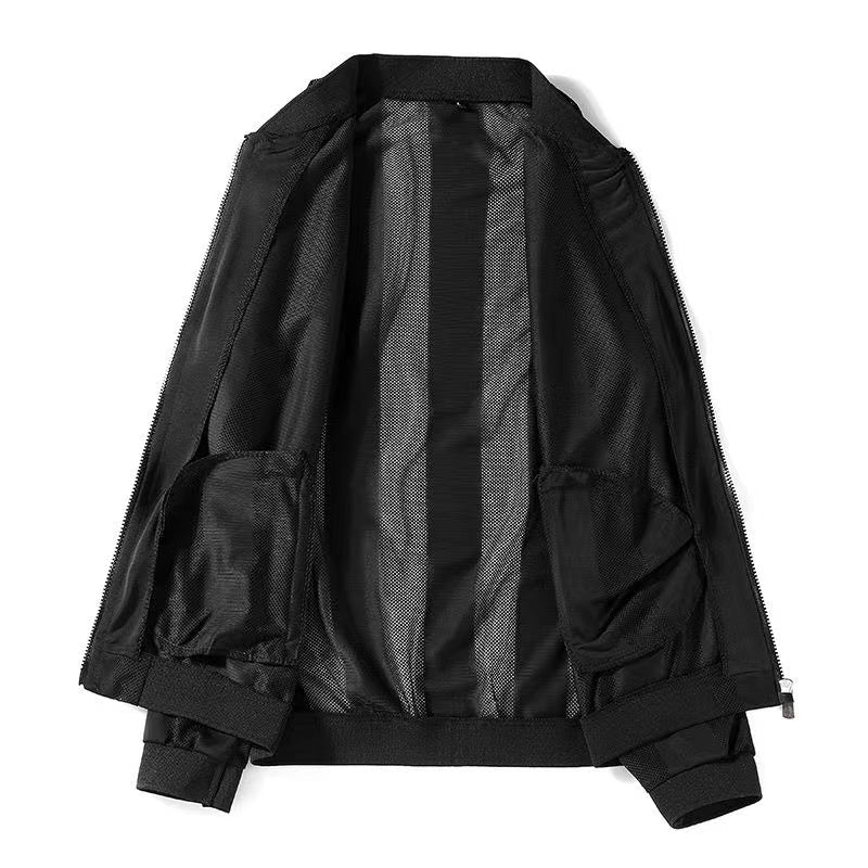 Sun Protection Jacket, Korean Version, Handsome and Stylish, Summer Sports and Leisure, Breathable and Trendy, High-value Outerwear, Skin Jacket, Ultra-thin and Breathable